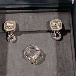 David Yurman Silver
Albion Diamond & Prasiolite Earrings